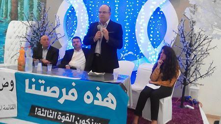 إجتماع شعبي في قرية زلفة لنصرة القائمة المشتركة في انتخابات الكنيست